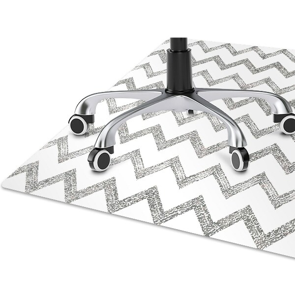 Tappeto salvapavimento Zigzag D'Argento