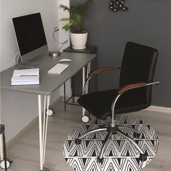 Tappeto per sedia con ruote Triangles Pattern Boho