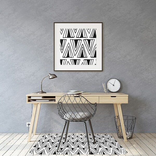 Tappeto per sedia con ruote Triangles Pattern Boho