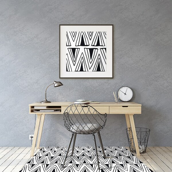 Tappeto per sedia con ruote Triangles Pattern Boho