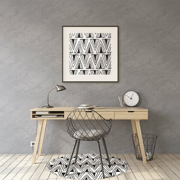 Tappeto per sedia con ruote Triangles Pattern Boho