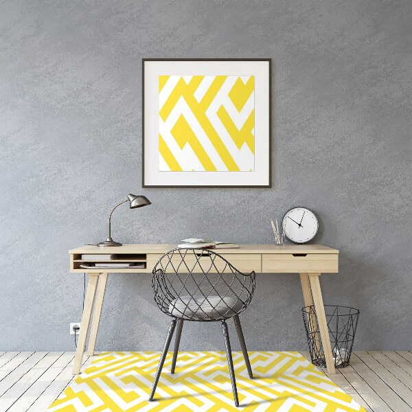 Tappeto per sedia con ruote Cinturino Giallo