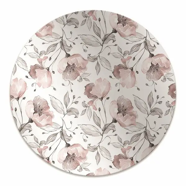Tappeto per sedia con ruote Poppies Pastello