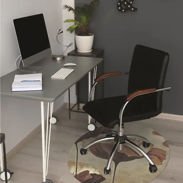 Tappeto sedia ufficio Dipingendo Grandi Papaveri