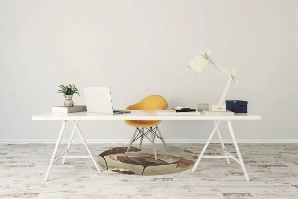 Tappeto sedia ufficio Dipingendo Grandi Papaveri