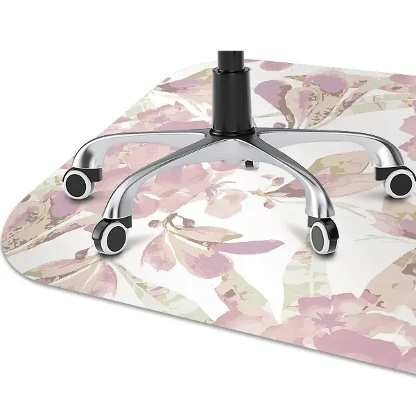 Tappeto per sedia con ruote Hibiscus Rosa Pallido