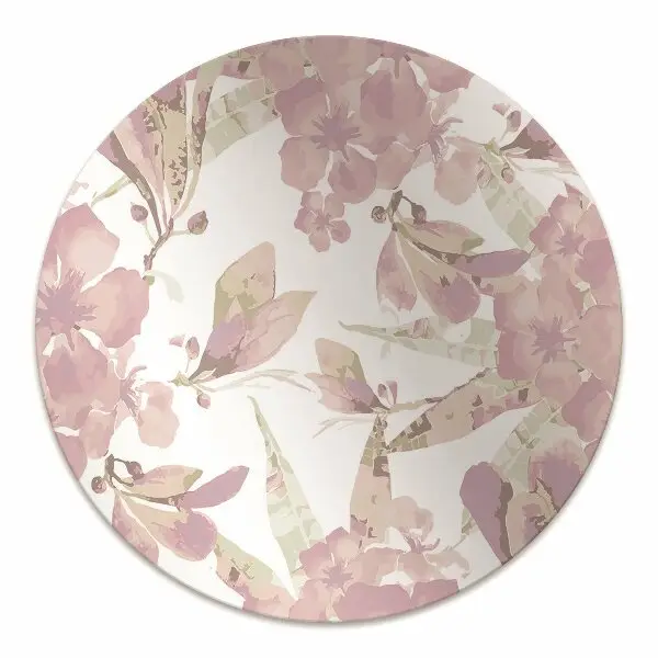 Tappeto per sedia con ruote Hibiscus Rosa Pallido