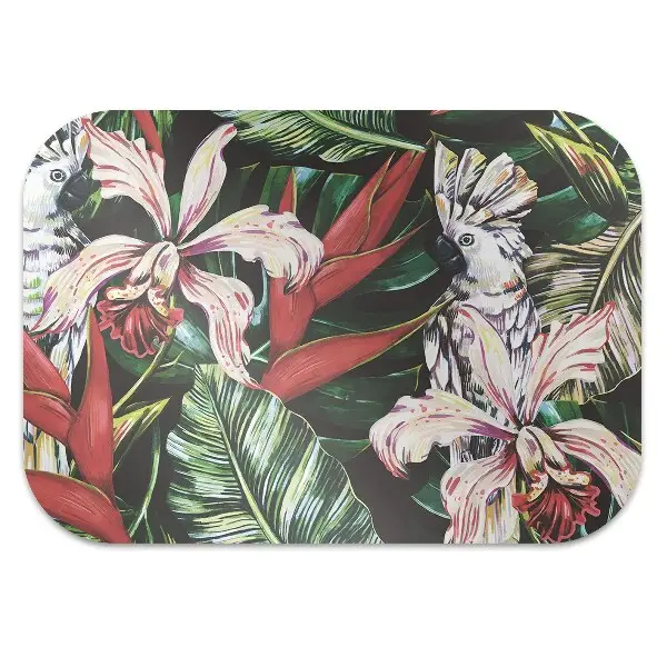 Tappeto per sedia con ruote Pappagallo Nei Tropici