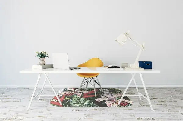 Tappeto per sedia con ruote Pappagallo Nei Tropici
