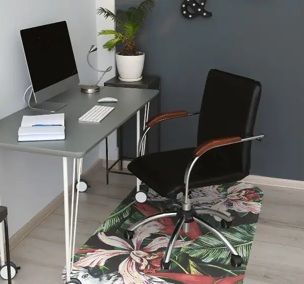 Tappeto per sedia con ruote Pappagallo Nei Tropici