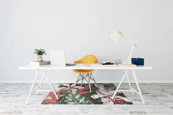 Tappeto per sedia con ruote Pappagallo Nei Tropici