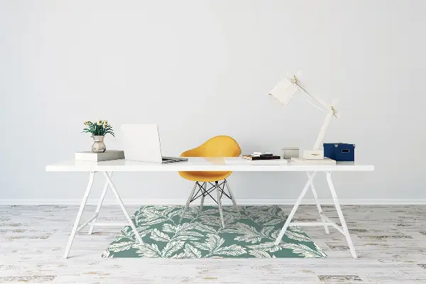 Tappeto per sedia con ruote Foglia Elegante