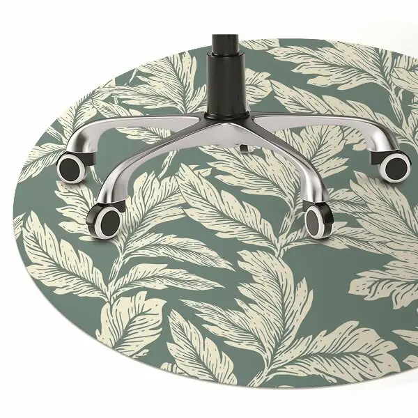 Tappeto per sedia con ruote Foglia Elegante