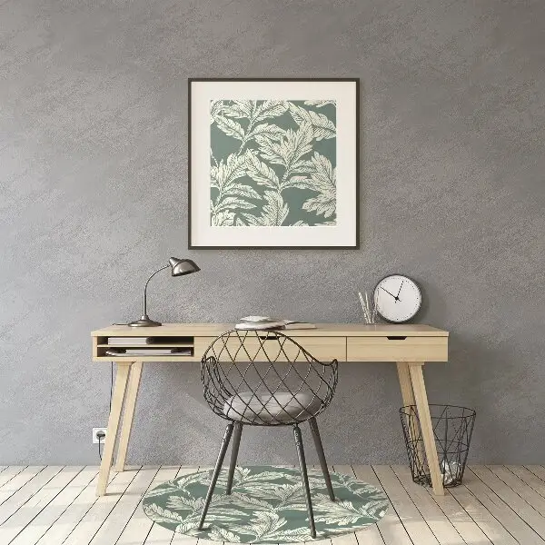 Tappeto per sedia con ruote Foglia Elegante