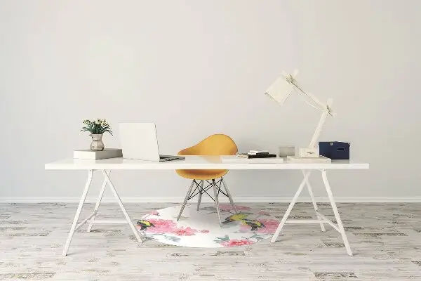 Tappeto per sedia con ruote Uccelli E Fiori
