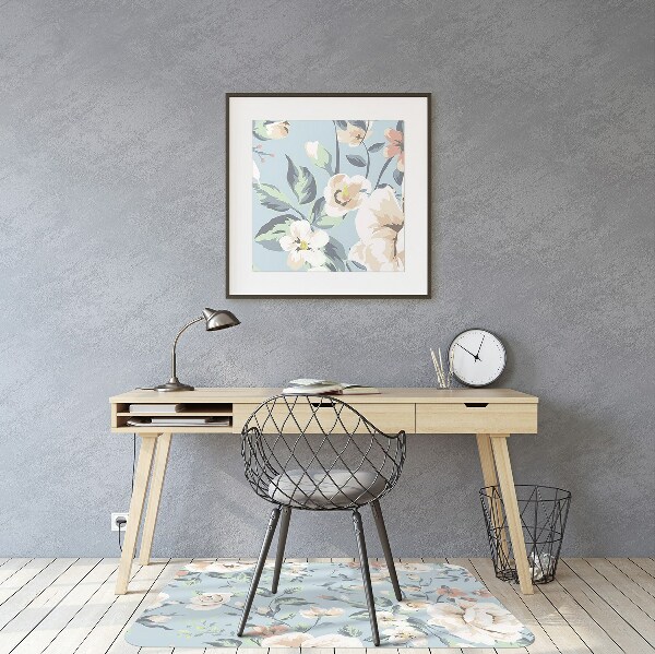 Tappeto sedia ufficio Fiori In Stile Vintage