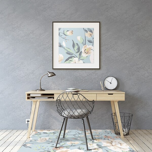 Tappeto sedia ufficio Fiori In Stile Vintage