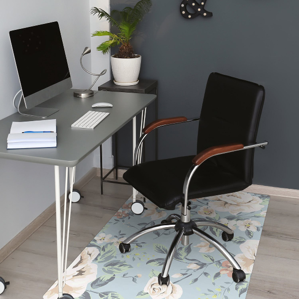Tappeto sedia ufficio Fiori In Stile Vintage