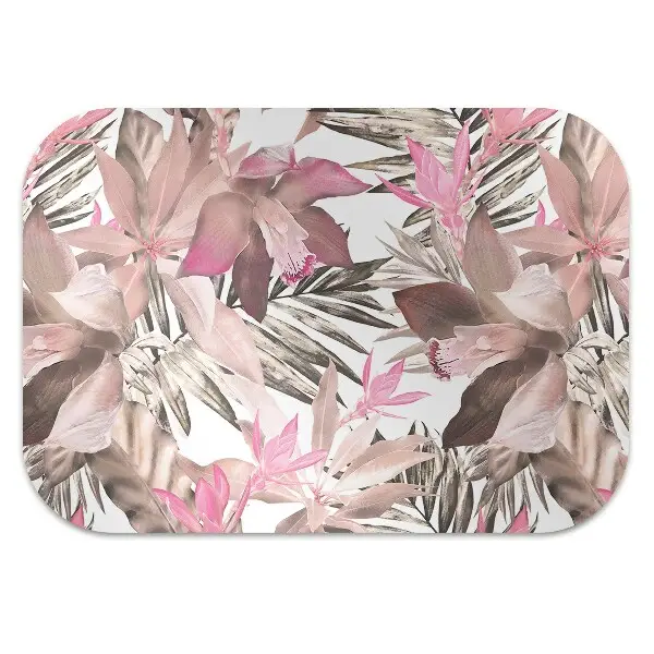 Tappeto per sedia con ruote Rosa Tropicale