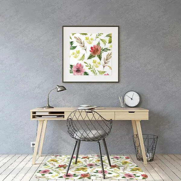 Tappeto salvapavimento Fiori Ad Acquerello