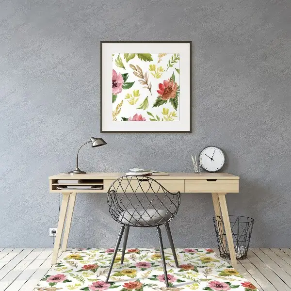 Tappeto salvapavimento Fiori Ad Acquerello