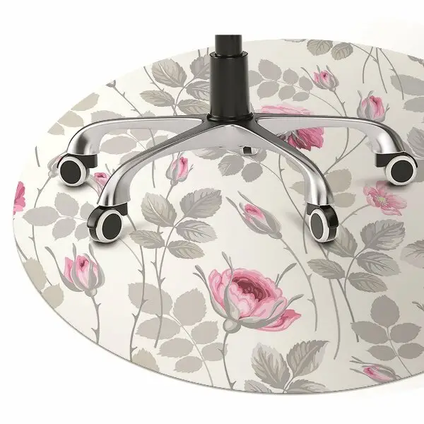 Tappeto per sedia con ruote Rose Pastello