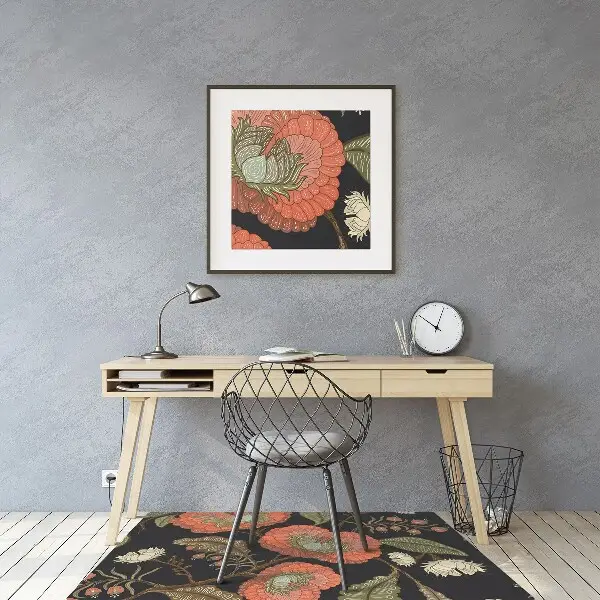 Tappeto salvapavimento Fiori Retrò