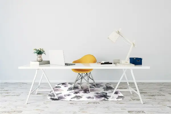 Tappeto per sedia con ruote Fiori Scuri