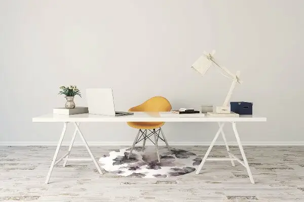 Tappeto per sedia con ruote Fiori Scuri