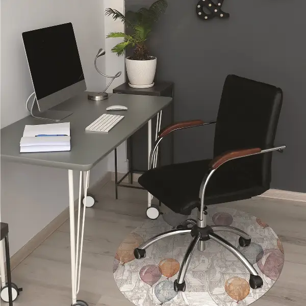 Tappeto per sedia con ruote Palloncini E Case