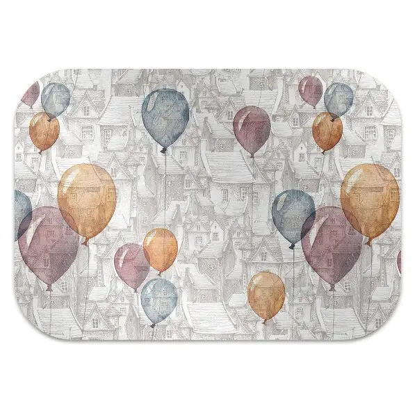Tappeto per sedia con ruote Palloncini E Case