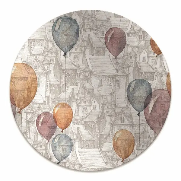 Tappeto per sedia con ruote Palloncini E Case