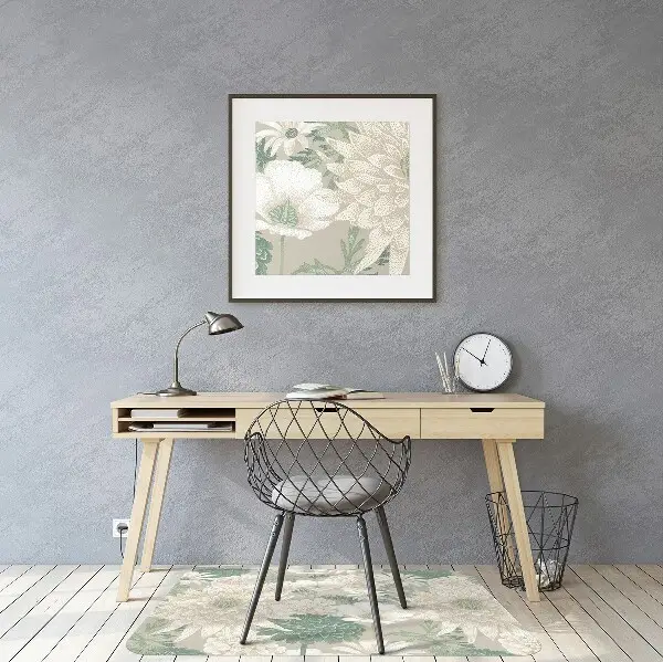 Tappeto per sedia con ruote Spring Stokrotki