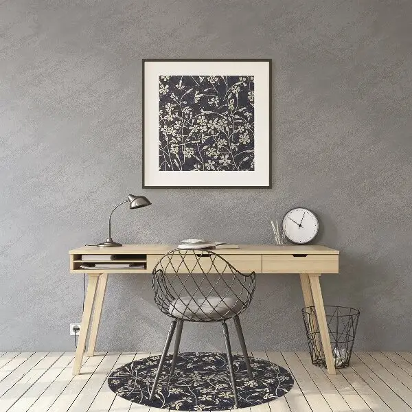 Tappeto per sedia con ruote Pattern Floreale