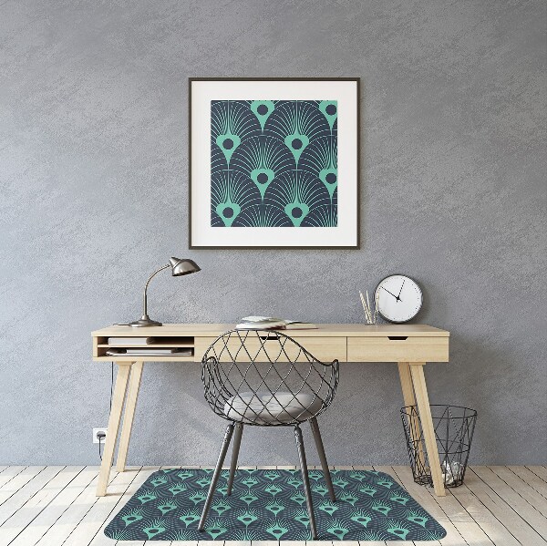 Tappeto per sedia con ruote Design Al Neon