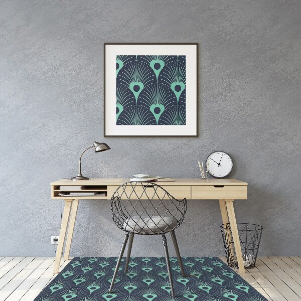 Tappeto per sedia con ruote Design Al Neon