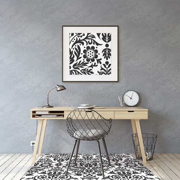 Tappeto per sedia con ruote Pattern Floreale