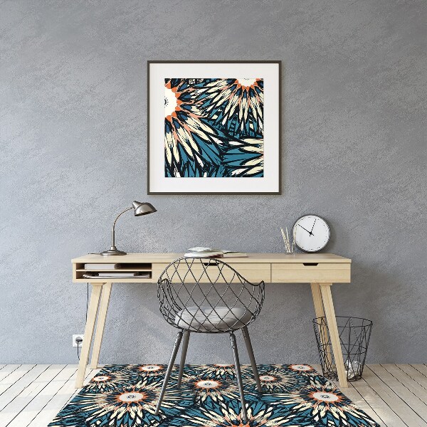 Tappeto per sedia con ruote Bella Mandala