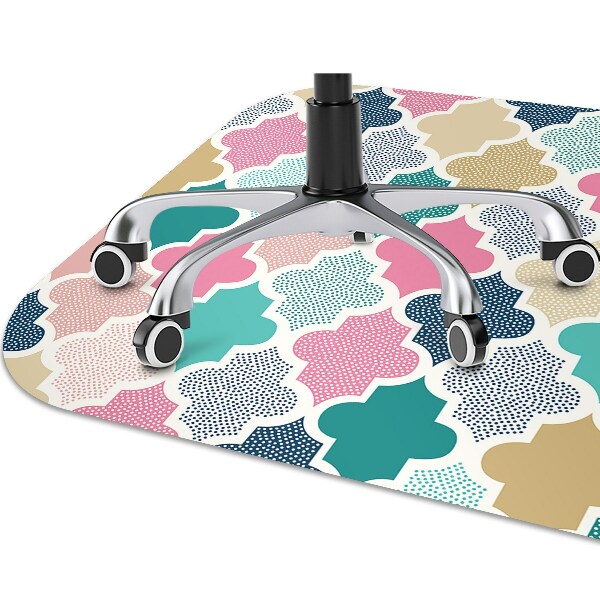 Tappeto per sedia con ruote Modello Colorato