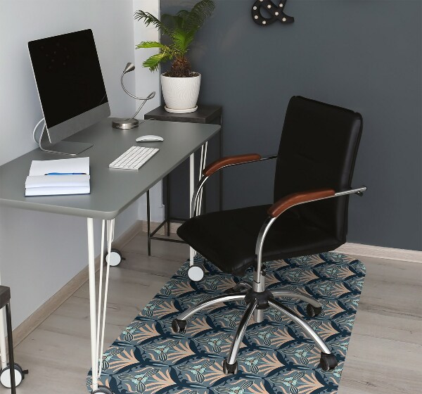 Tappeto per sedia con ruote Fiori Vintage