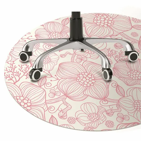 Tappeto per sedia con ruote Fiori Di Contorno