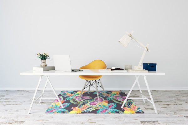 Tappeto per sedia con ruote Pappagalli Colorati