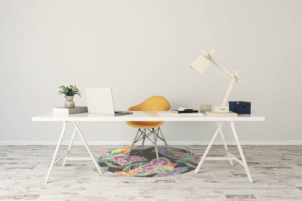 Tappeto per sedia con ruote Pappagalli Colorati