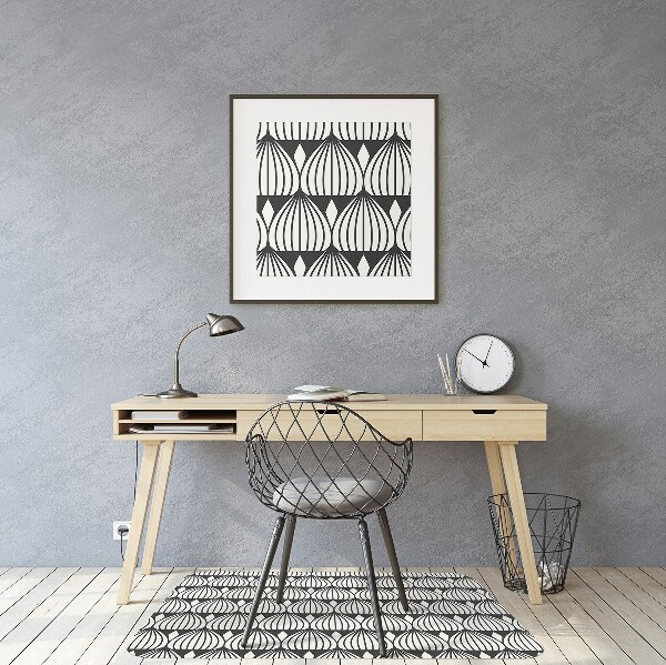 Tappeto per sedia con ruote Pattern Retrò