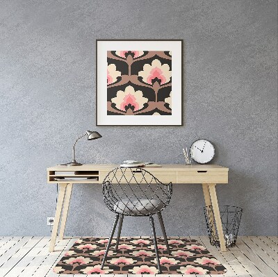 Tappeto per sedia con ruote Pattern Floreale