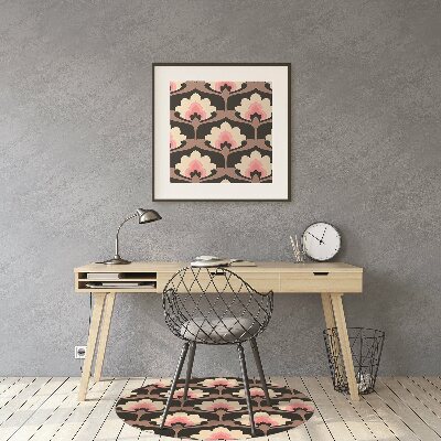 Tappeto per sedia con ruote Pattern Floreale