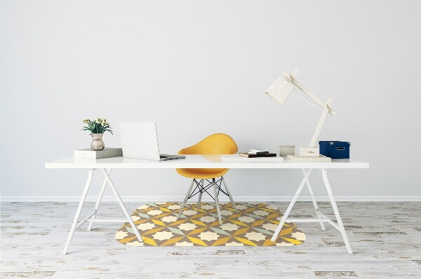 Tappeto per sedia con ruote Pattern Retrò