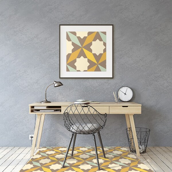 Tappeto per sedia con ruote Pattern Retrò
