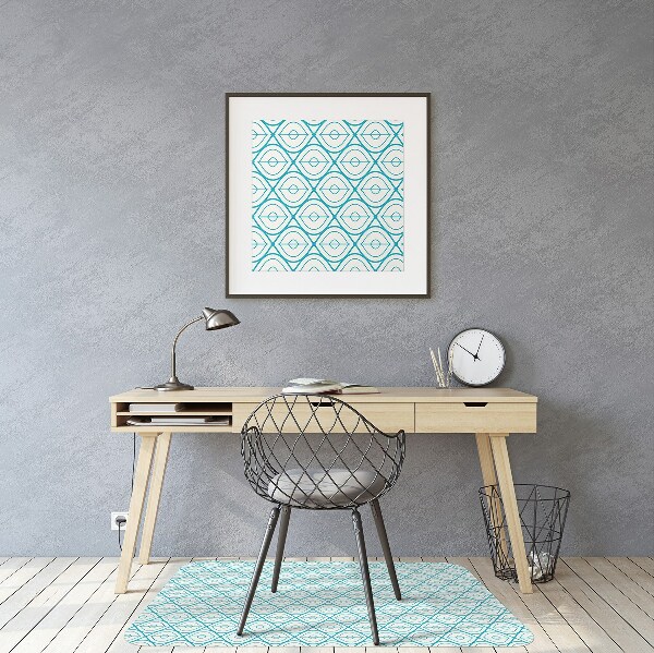 Tappeto per sedia con ruote Pattern Retrò