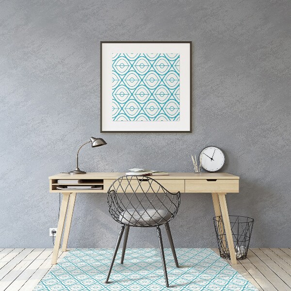 Tappeto per sedia con ruote Pattern Retrò